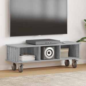 TV stojalo Siva Sonoma 100 x 35 x 35 cm Konstruiran les