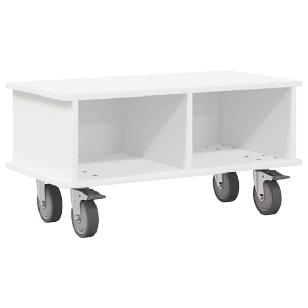 vidaXL Telerialus 68,5 x 35 x 35 cm Valge Tehispuit