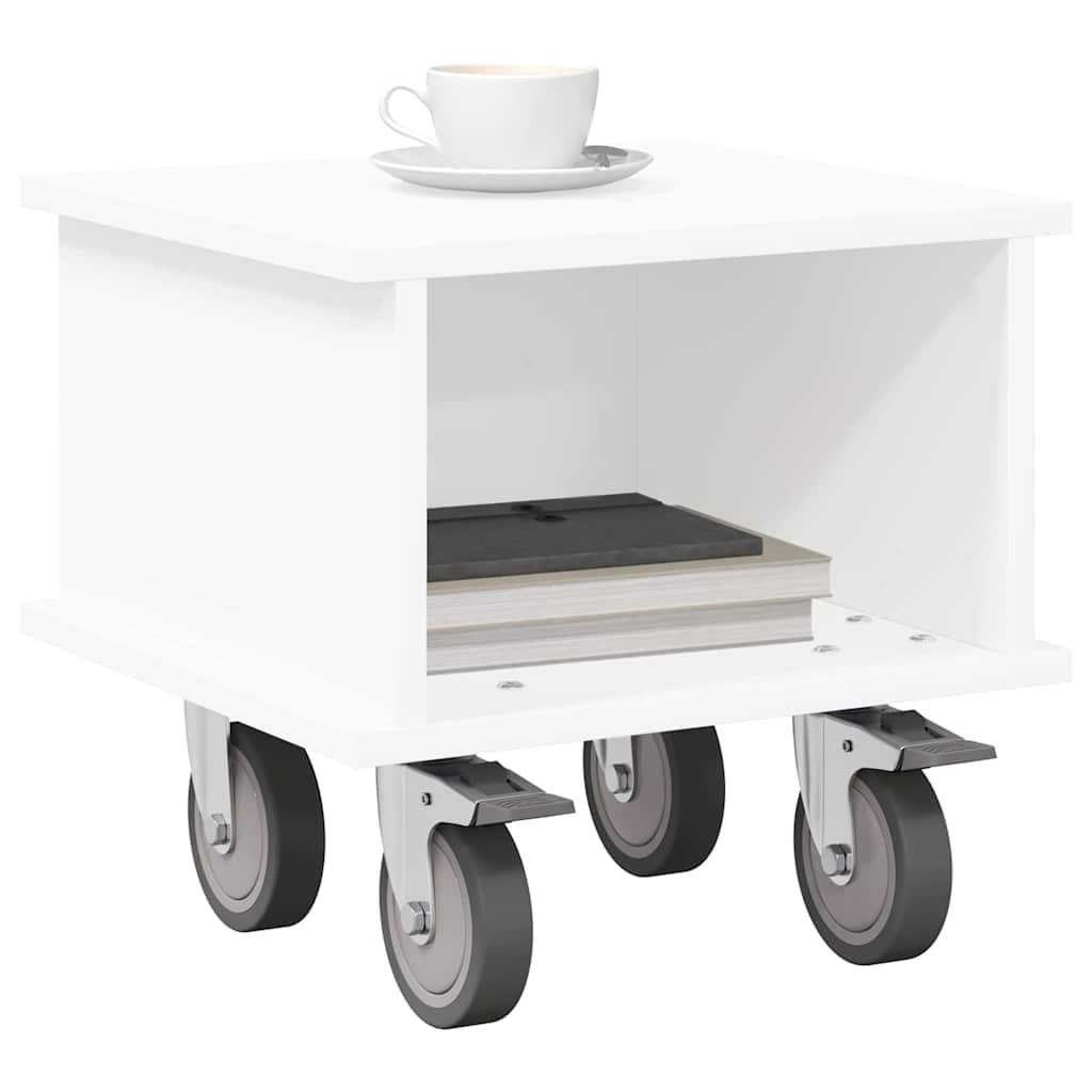 vidaXL TV-standaard Wit 37 x 35 x 35 cm Bewerkt hout