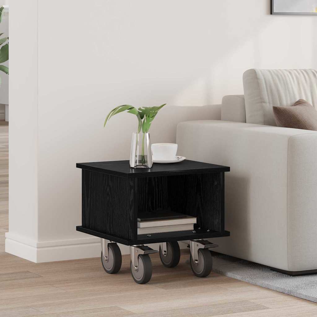 vidaXL TV-Ständer Schwarz Eichen-Optik 37 x 35 x 35 cm Holzwerkstoff