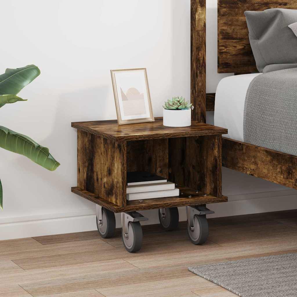 Telerialus Suitsetatud tamm 37 x 35 x 35 cm Tehispuit 4 Kõik vajalik sinu aeda ja koju! Telerialus Suitsetatud tamm 37 x 35 x 35 cm Tehispuit - Image 4