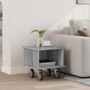 TV stojalo Siva Sonoma 37 x 35 x 35 cm Konstruiran les