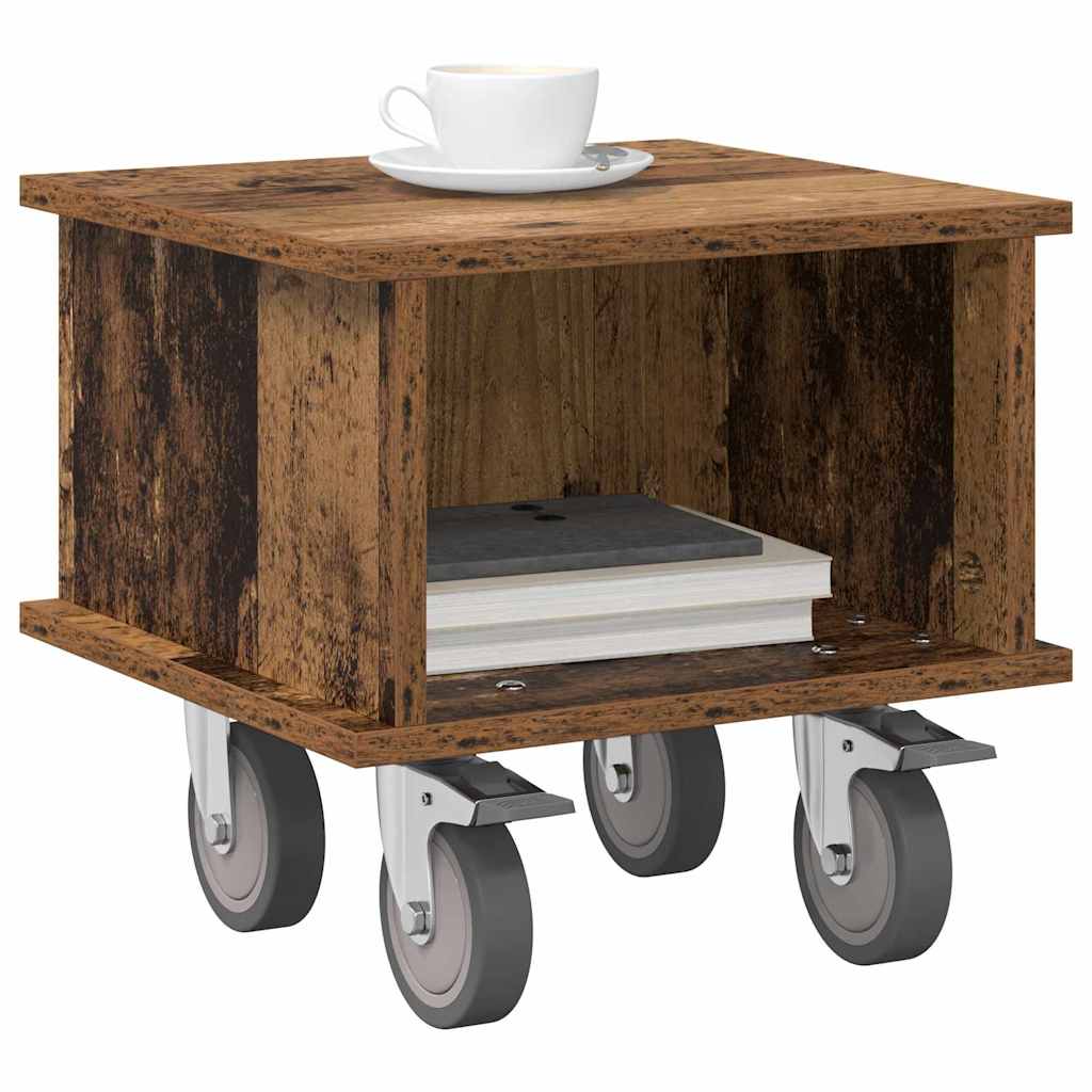 vidaXL TV-standaard Oudhout 37 x 35 x 35 cm Bewerkt hout