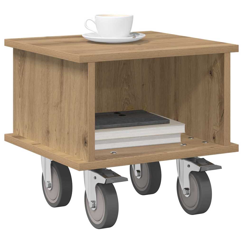 vidaXL TV-standaard Artisan Eiken 37 x 35 x 35 cm Bewerkt hout