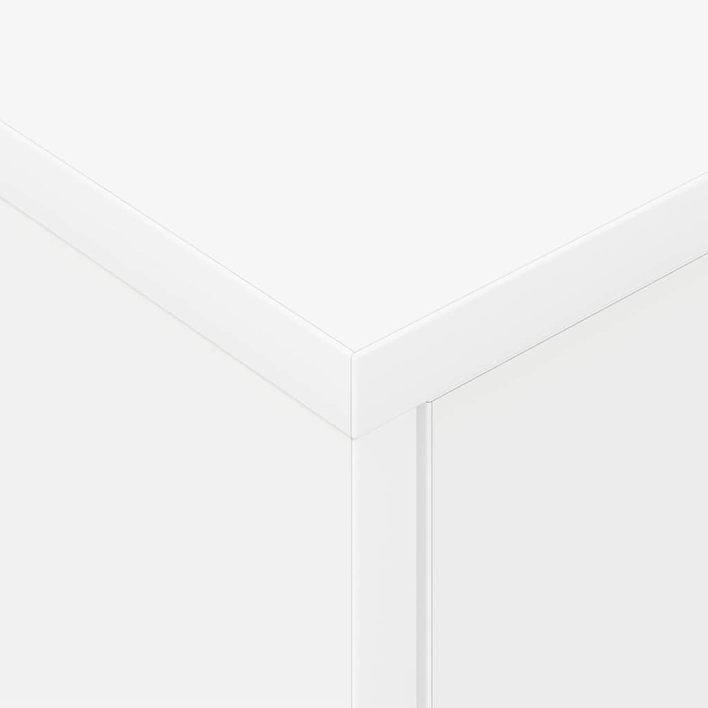 Nočna omarica Bela 40,5 x 40 x 48 cm Konstruiran les - slika 9