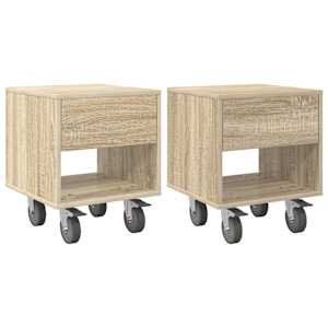 Noční stolek 2 pcs Sonoma dub 40,5 x 40 x 48 cm - obrázek 2