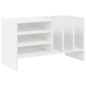 vidaXL Plaadikapp Valge 78.5 x 35 x 45 cm Tehispuit