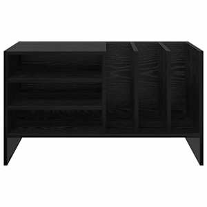 Skříň na gramofonové desky s policí Černý dub 78.5 x 35 x 45 cm - obrázek 5