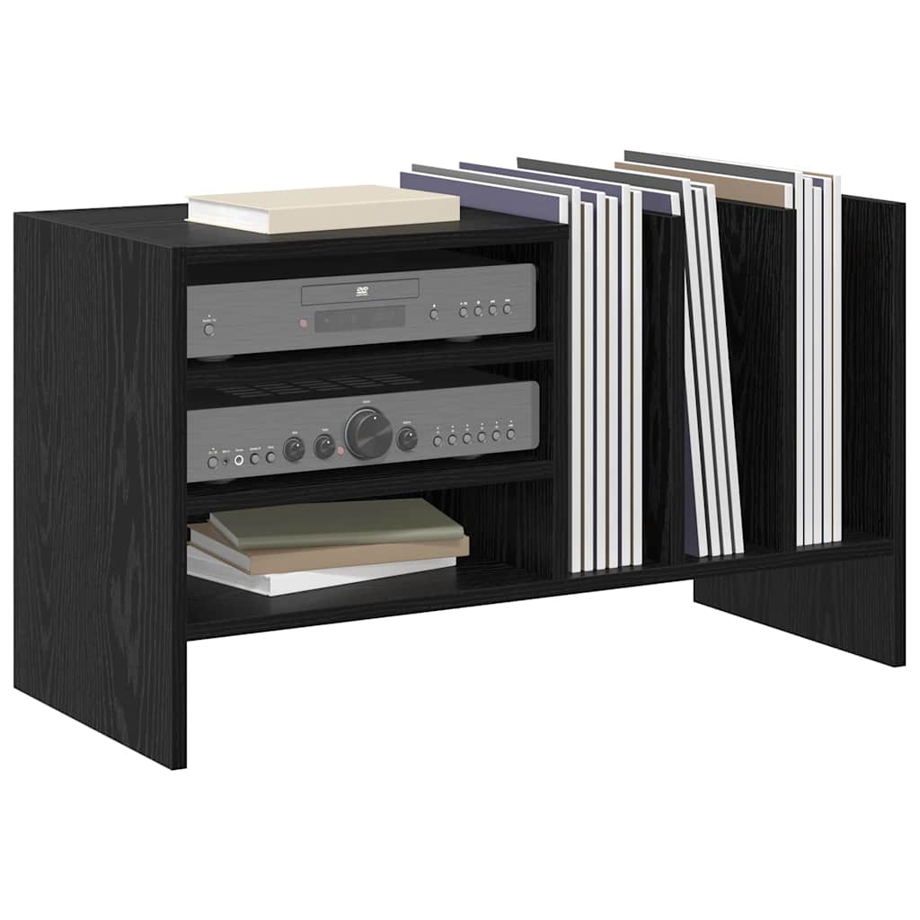 Thumbnail - vidaXL Schallplattenschrank Schwarz Eichen-Optik 78,5 x 35 x 45 cm