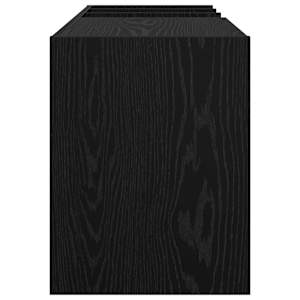 Skříň na gramofonové desky s policí Černý dub 78.5 x 35 x 45 cm - obrázek 6