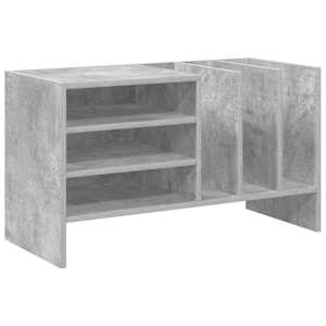 vidaXL Plaadikapp Betoonhall 78.5 x 35 x 45 cm Tehispuit