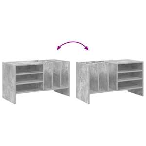 Skříň na gramofonové desky Betonově šedá 78.5 x 35 x 45 cm - obrázek 10