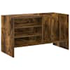 vidaXL Plaadikapp Suitsetatud tamm 78.5 x 35 x 45 cm Tehispuit