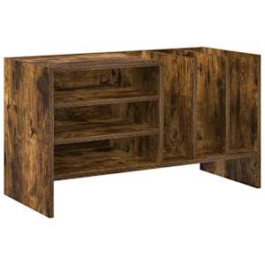 vidaXL Plaadikapp Suitsetatud tamm 78.5 x 35 x 45 cm Tehispuit