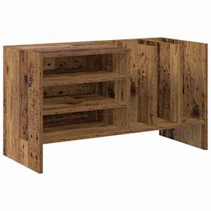 vidaXL Plaadikapp Vana puit 78.5 x 35 x 45 cm Tehispuit