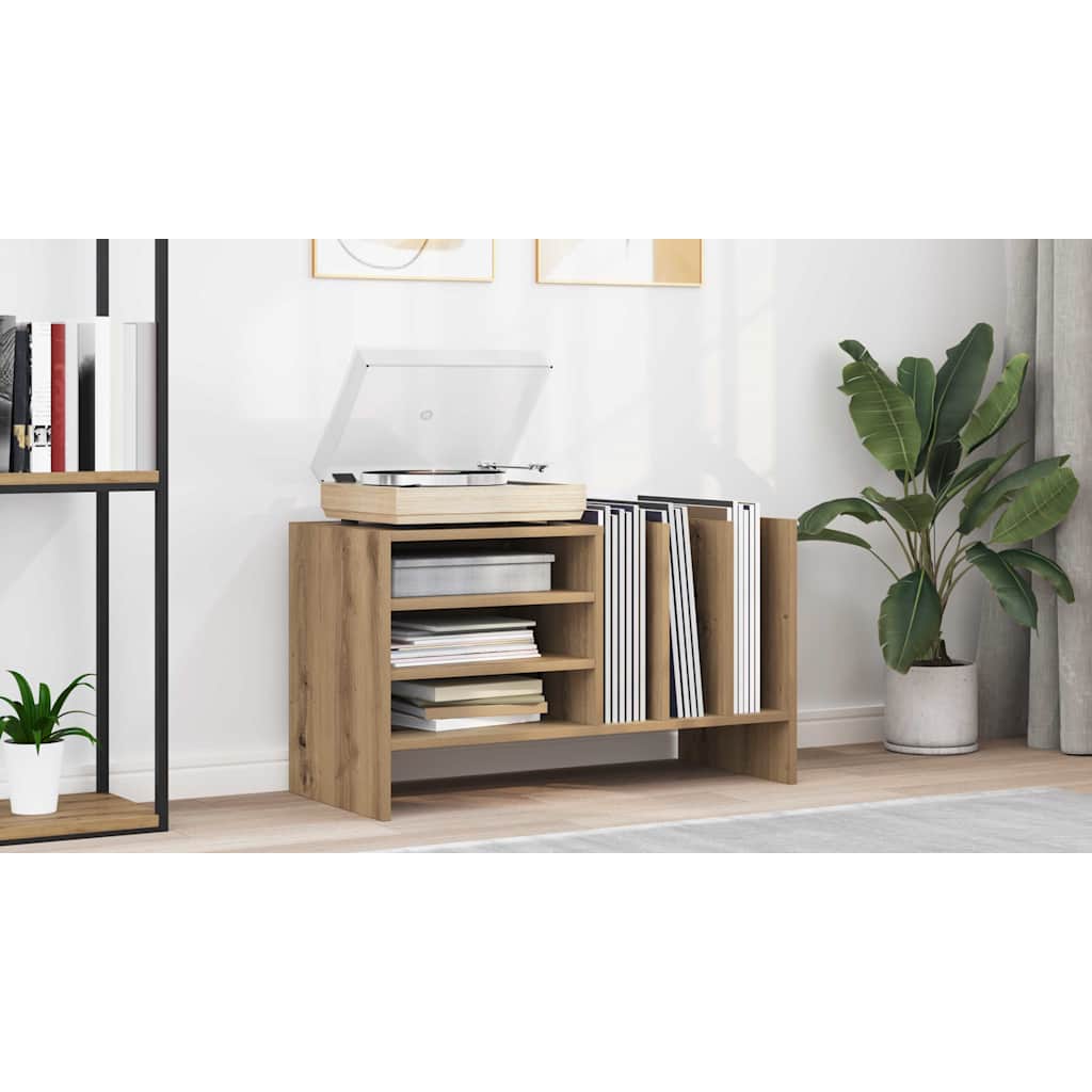 vidaXL Schallplattenschrank mit Regal Artisan-Eiche 78,5 x 35 x 45 cm – Bild 10