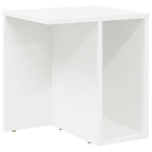 vidaXL Otsalaud Valge 37 x 32 x 40 cm Tehispuit