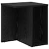 vidaXL Otsalaud Must tamm 37 x 32 x 40 cm Tehispuit