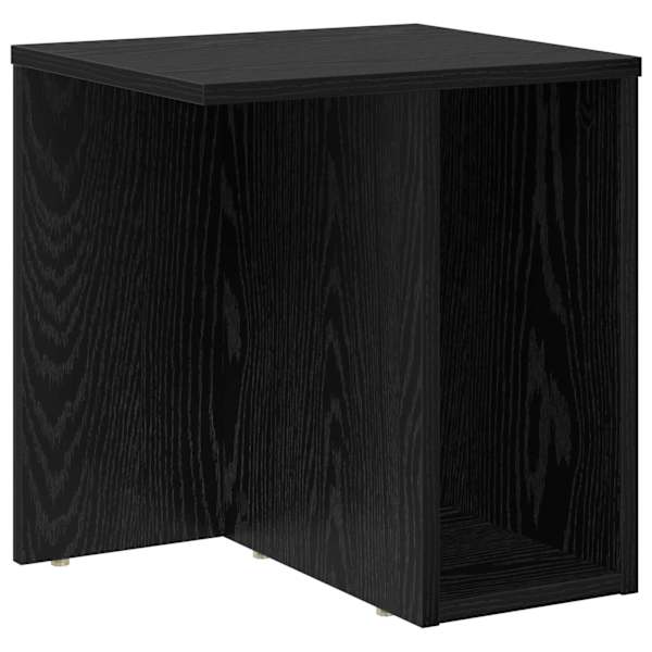 vidaXL Otsalaud Must tamm 37 x 32 x 40 cm Tehispuit