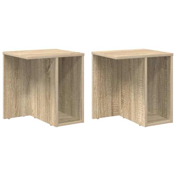 vidaXL Otsalaud 2 tk Sonoma tamm 37 x 32 x 40 cm Tehispuit