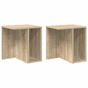 Odkládací stolek 2 pcs Sonoma dub 37 x 32 x 40 cm - obrázek 2