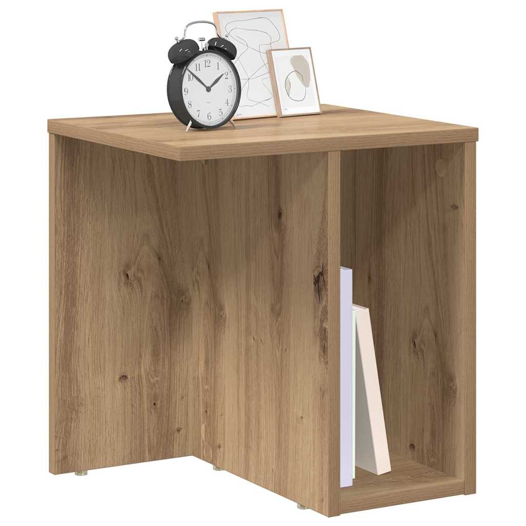 vidaXL Bijzettafel 2 pcs Artisan Eiken 37 x 32 x 40 cm Bewerkt hout