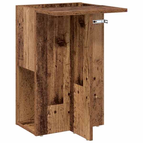 vidaXL Otsalaud Vana puit 35 x 40 x 55 cm Tehispuit