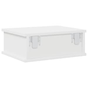 Noční stolek 2 pcs Bílá 40 x 31 x 15 cm kompozitní dřevo - obrázek 8