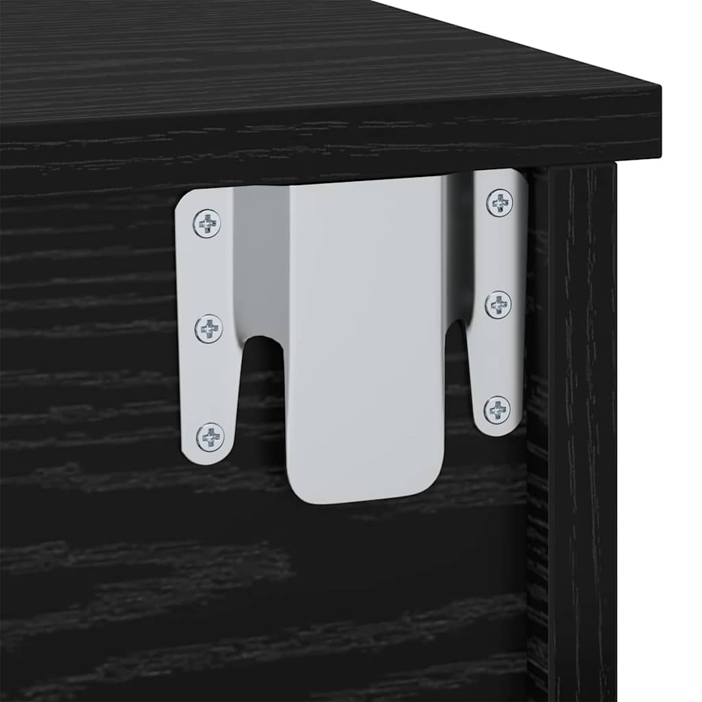 Нощно шкафче Черния дъб 40 x 31 x 15 см Инженерно дърво - Image 9