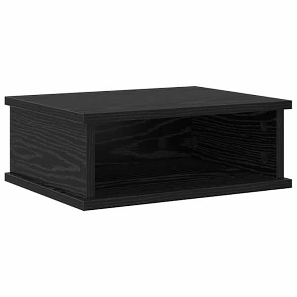 vidaXL &Ouml;&ouml;kapp Must tamm 40 x 31 x 15 cm Tehispuit