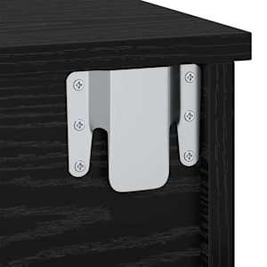 Noční stolek 2 pcs Černý dub 40 x 31 x 15 cm kompozitní dřevo - obrázek 10