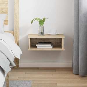 Noční stolek Sonoma dub 40 x 31 x 15 cm kompozitní dřevo - obrázek 4