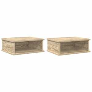 Noční stolek 2 pcs Sonoma dub 40 x 31 x 15 cm kompozitní dřevo - obrázek 2