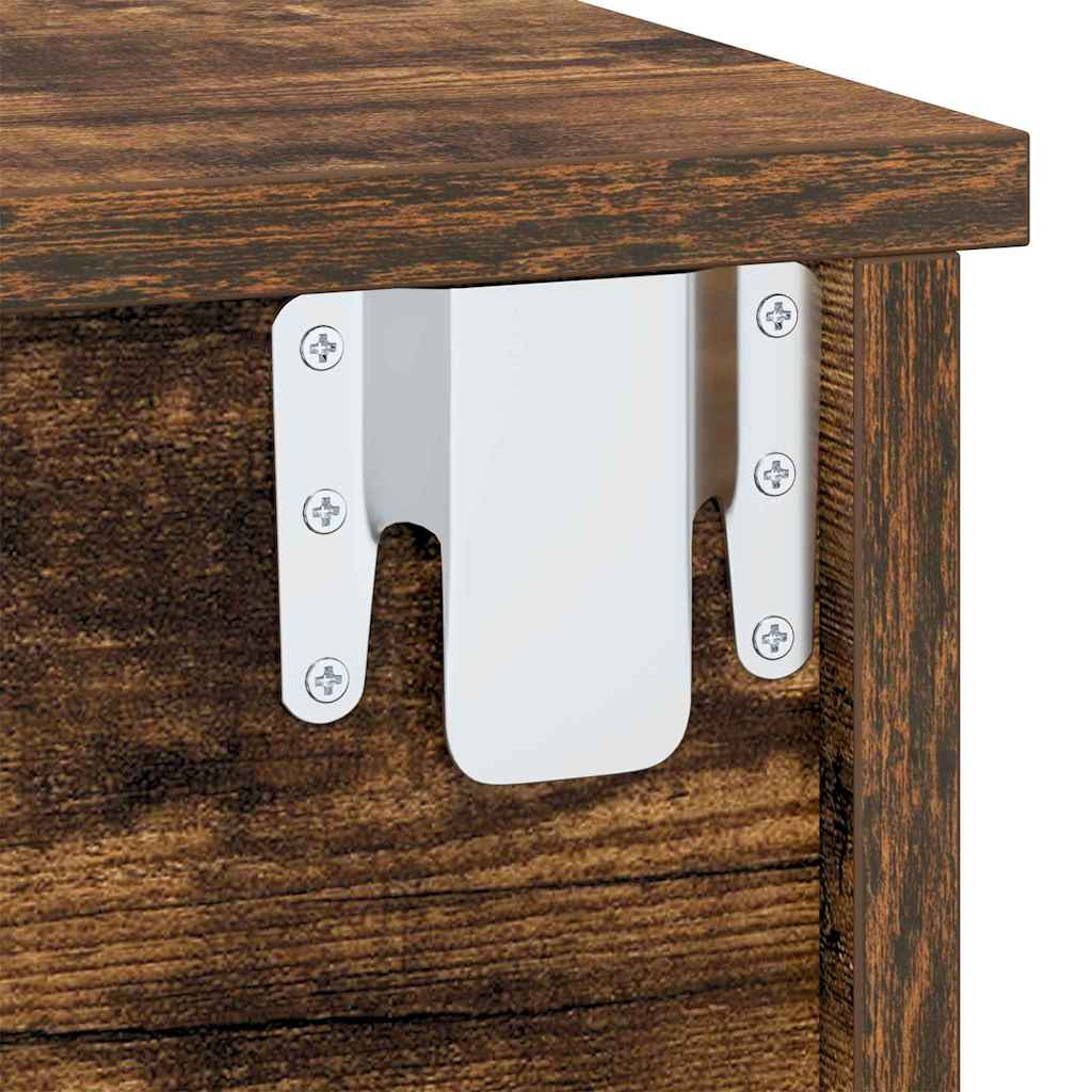 Нощно шкафче 2 pcs Димян дъб 40 x 31 x 15 см Инженерно дърво - Image 10