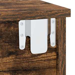 Noční stolek 2 pcs Kouřový dub 40 x 31 x 15 cm kompozitní dřevo - obrázek 10