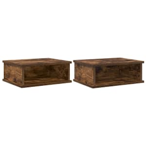 Noční stolek 2 pcs Kouřový dub 40 x 31 x 15 cm kompozitní dřevo - obrázek 2