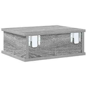Noční stolek 2 pcs Šedá Sonoma 40 x 31 x 15 cm kompozitní dřevo - obrázek 8