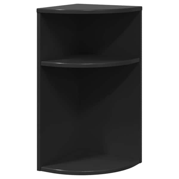 vidaXL Otsalaud Must 29,6 x 29,6 x 60 cm Tehispuit