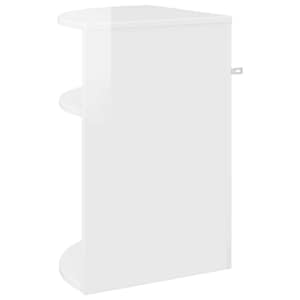 Odkládací stolek Vysoce lesklá bílá 39,7 x 39,7 x 60 cm - obrázek 7