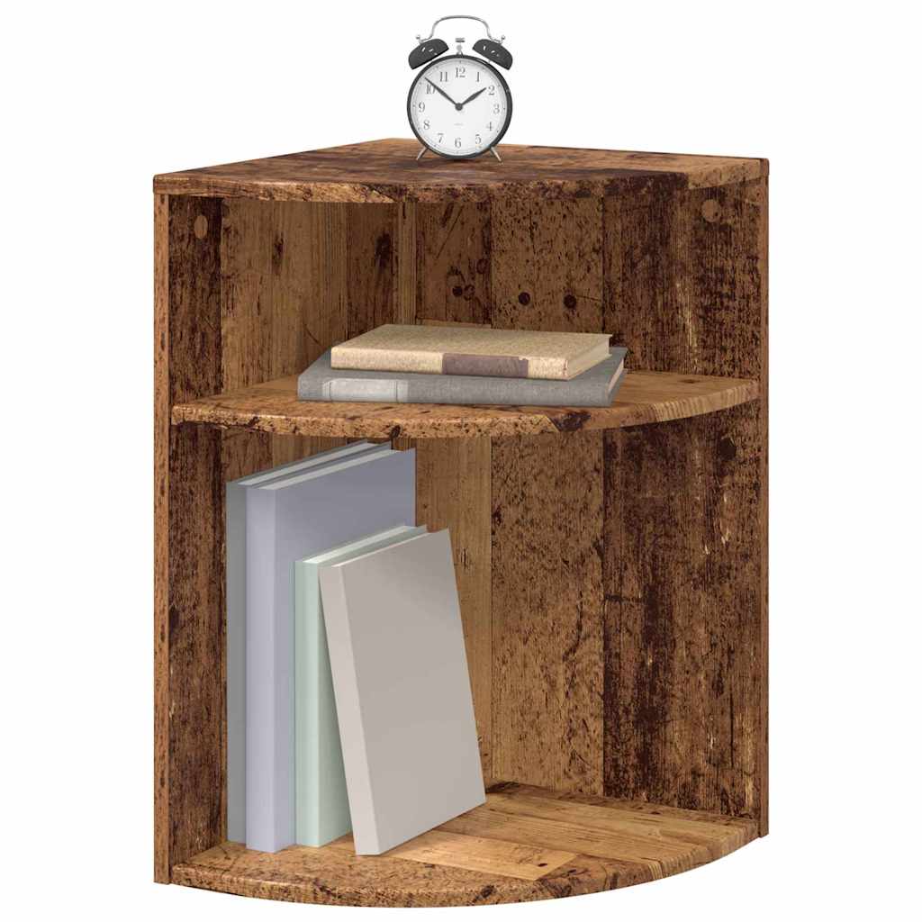 vidaXL Bijzettafel Oudhout 39,7 x 39,7 x 60 cm Bewerkt hout