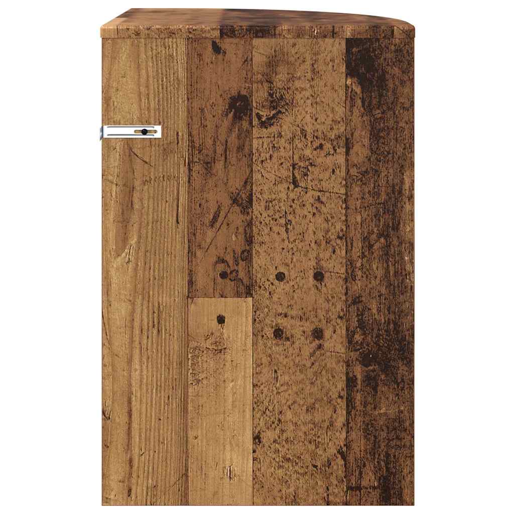 Крайна масичка Старо дърво 39,7 x 39,7 x 60 см Инженерно дърво - Image 4