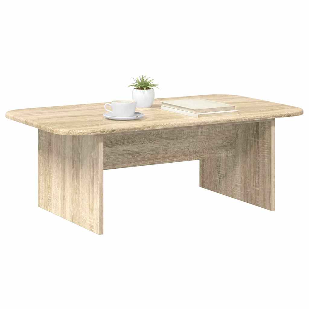 vidaXL Salontafel Sonoma Eiken 93 x 53 x 33 cm Bewerkt hout
