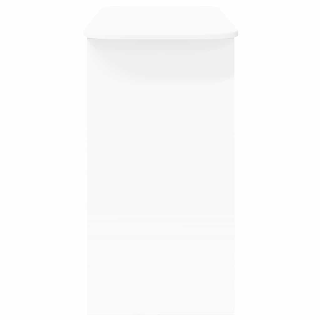 Konzolna miza Bela 93 x 40 x 75 cm Konstruiran les - slika 6