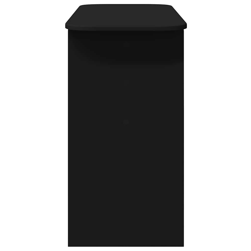 Konzolna miza Črna 93 x 40 x 75 cm Konstruiran les - slika 6