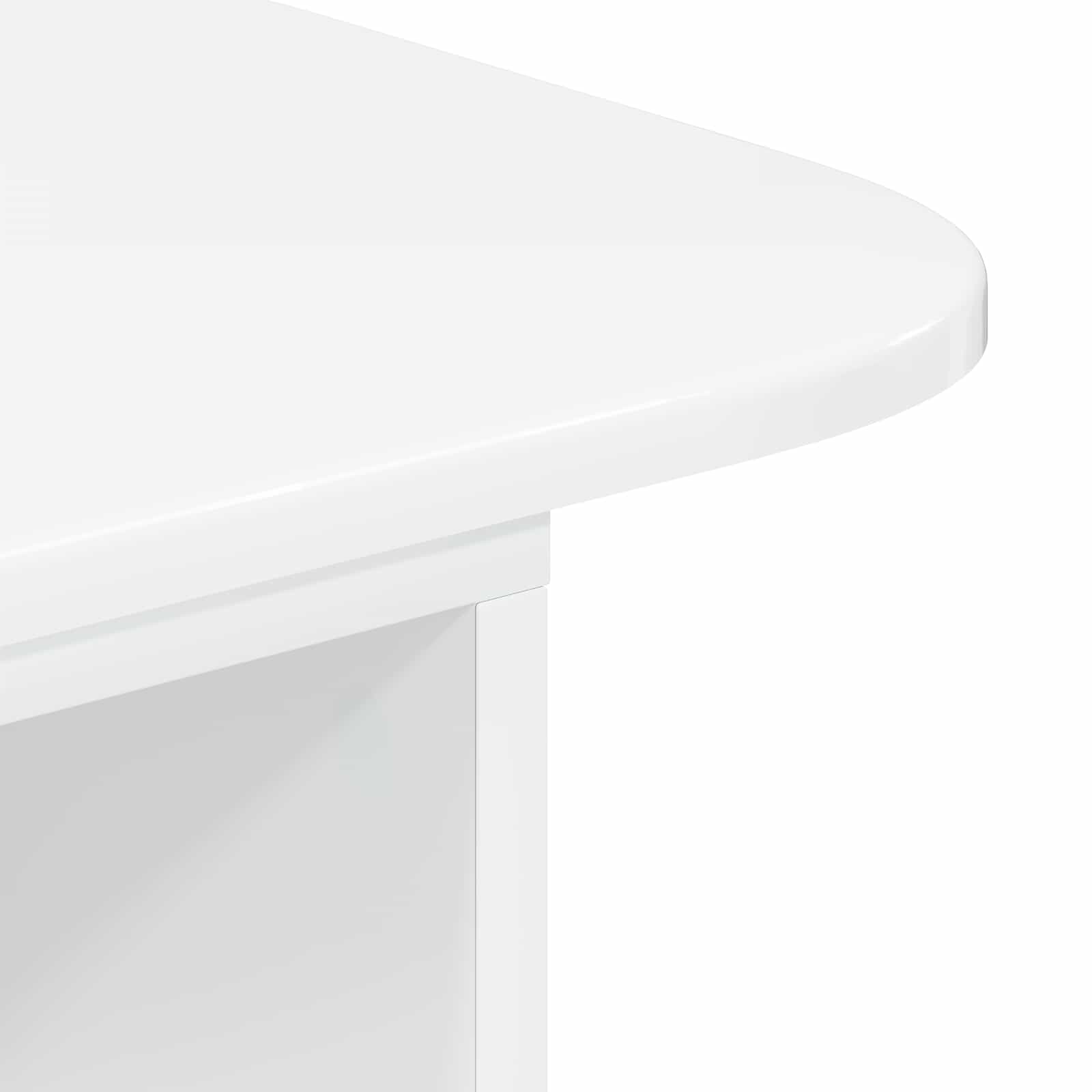 Konsolentisch Hochglanz Weiß 93 x 40 x 75 cm Holzwerkstoff – Ansicht 8