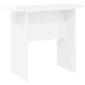 vidaXL Konsoollaud Kergelt l&auml;ikiv valge 93 x 40 x 75 cm Tehispuit
