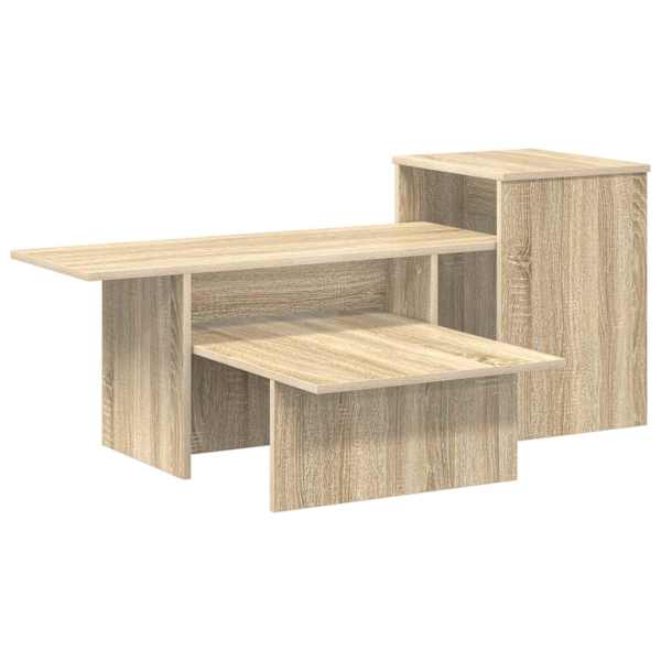 vidaXL Konsoollaud Sonoma tamm 91,5 x 35 x 38,5 cm Tehispuit