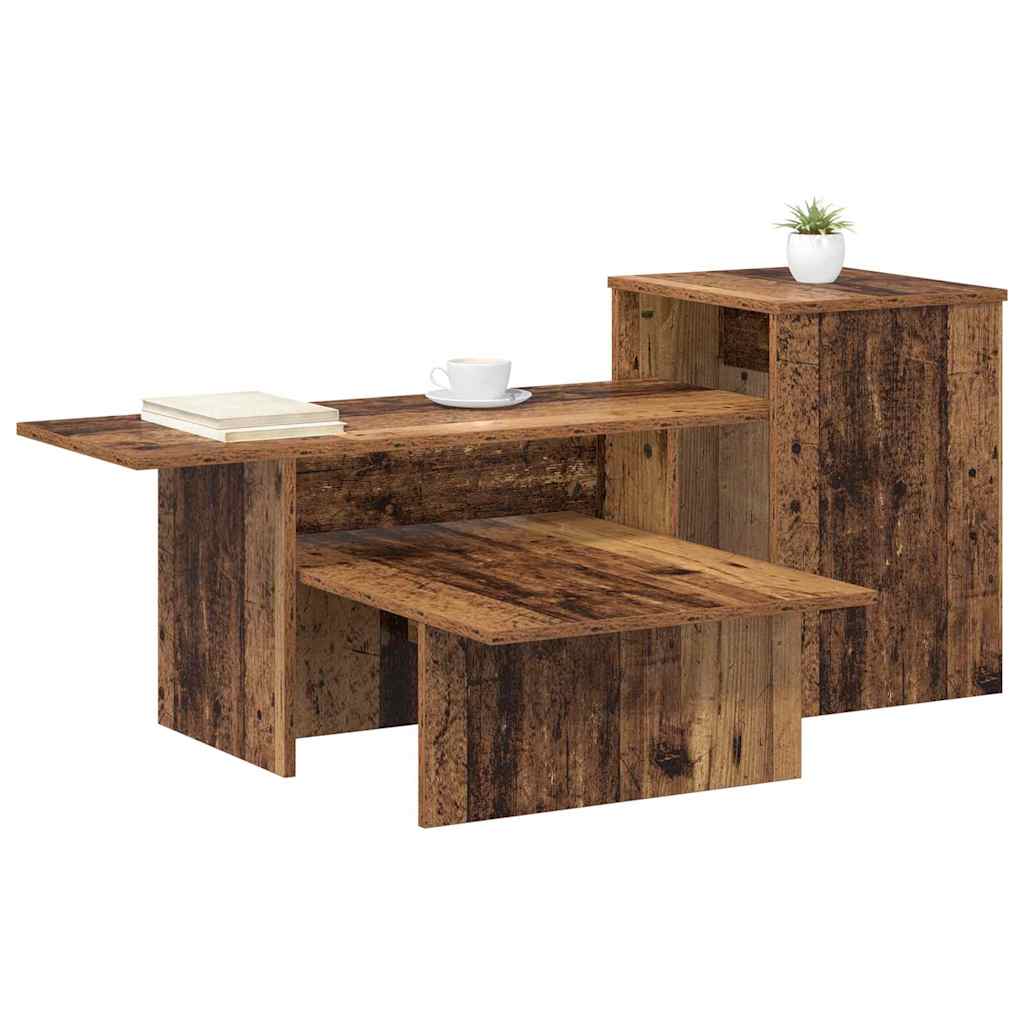 vidaXL Wandtafel Oudhout 80 x 50 x 225 cm Bewerkt hout