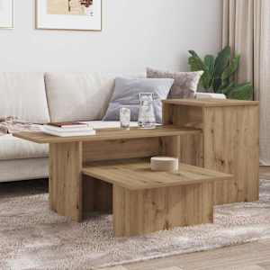 Konzolový stolek Artisanový dub 91,5 x 35 x 38,5 cm - obrázek 4