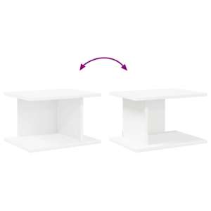 Noční stolek 2 pcs Bílá 40 x 30 x 25 cm kompozitní dřevo - obrázek 11